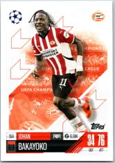 fotbalová kartička 2024-25 Topps Match Attax UEFA Club Competitions 259 Johan Bakayoko (PSV Eindhoven)