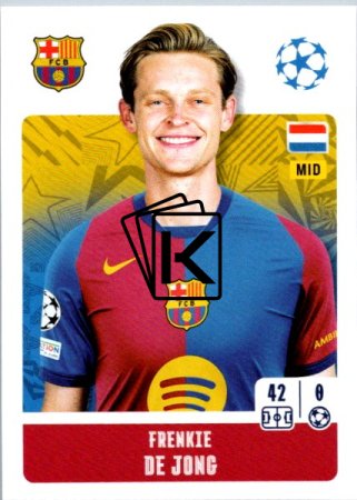 2024-25 Topps Champions League 165 Frenkie de Jong (FC Barcelona)