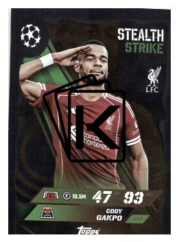 fotbalová kartička 2025-26 Topps Match Attax UCC 442 Cody Gakpo (Liverpool)