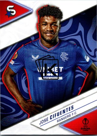 Fotbalová kartička 2023-24 Topps Superstars UEFA Club Competitions 127 José Cifuentes (Rangers F.C.)