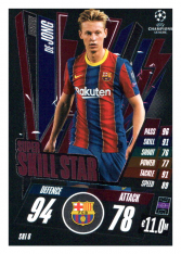 fotbalová kartička 2020-21 Topps Match Attax Champions League Extra Super Skill Star SKI8 Frenkie de Jong FC Barcelona