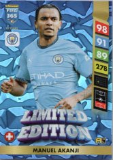 Limitovaná kartička Panini FIFA 365 2025 Adrenalyn XL Manuel Akanji Manchester City