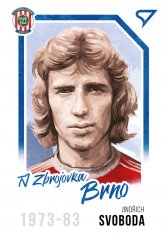 fotbalová kartička 2023 Sportzoo Dekády Portrét P-014 JINDŘICH SVOBODA Zbrojovka Brno