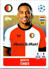 2024-25 Topps Champions League 215 Quinten Timber(Feyenoord)