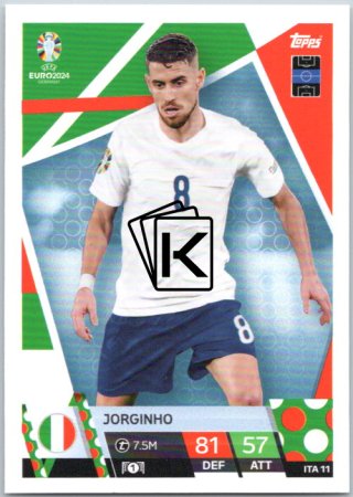 fotbalová karta Topps Match Attax EURO 2024 ITA11 Jorginho (Italy)
