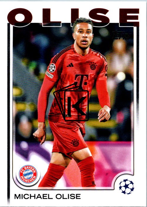 Carte Sportive Michael Olise Bayern Munich - Topps UEFA 2024-25 - Orange /25