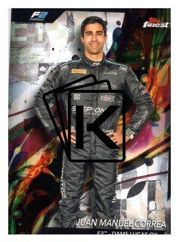 2024 Topps Finest F1 Common 34 Juan Manuel Correa – F2 – DAMS Lucas Oil