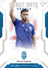 fotbalová kartička SportZoo 2020-21 Fortuna Liga Serie 2 Debut Date Rookie DR13 Šimon Gabrie FK Mladá Boleslav