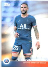 Fotbalová kartička Topps 2021-22 PSG Team Set 7 Layvin Kurzawa