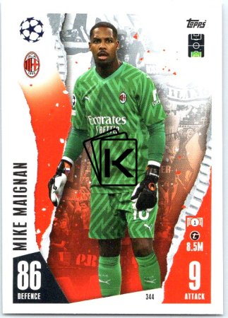 Fotbalová kartička 2023-24 Topps Match Attax UEFA Club Competitions 344 Mike Maignan AC Milan