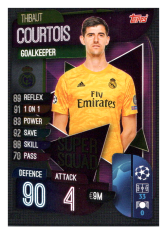 Fotbalová kartička 2019-2020 Topps Match Attax Champions League Super Squad Thibault Courtois SS1 Real Madrid CF