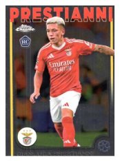 fotbalová kartička 2024-25 Topps Chrome UCC 36 Gianluca Prestianni, SL Benfica RC