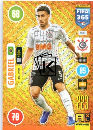 fotbalová karta Panini Adrenalyn XL FIFA 365 2021 Elite 230 Gabriel Corinthians