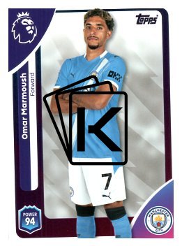 fotbalová kartička 2025-26 Topps  Premier League 194 Omar Marmoush (Manchester City)