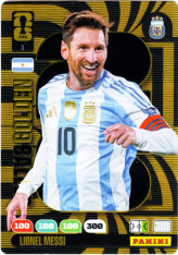fotbalová kartička World Cup 2026 FIFA Panini Golden Baller 1 Lionel Messi (Argentina) Rare