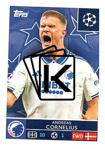 2025-26 Topps Champions League  F.C. Copenhagen 501 Andreas Cornelius