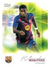 fotbalová kartička 2025-26 Topps Team set FC Barcelona Pitch Pursuits 28 Marcus Rashford
