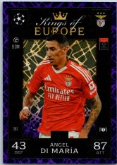 Fotbalová kartička 2024-25 Topps Match Attax EXTRA UEFA Club Competitions Kings of Europe 267.  Ángel Di Maria (SL Benfica)