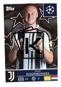 2025-26 Topps Champions League Juventus 248 Teun Koopmeiners