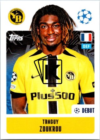 2024-25 Topps Champions League 435 Tanguy Zoukrou (BSC Young Boys)