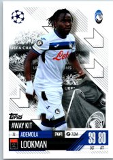 Fotbalová kartička 2024-25 Topps Match Attax EXTRA UEFA Club Competitions Away Kit  72.  Ademola Lookman (Atalanta BC)