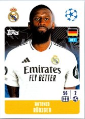2024-25 Topps Champions League 322 Antonio Rüdiger (Real Madrid CF)