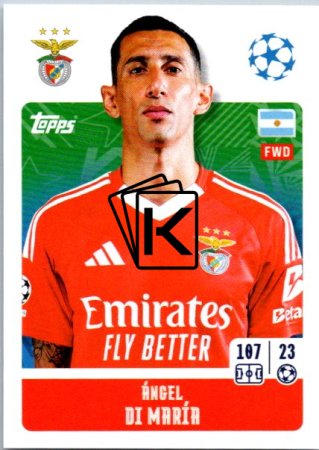 2024-25 Topps Champions League 354 Ángel Di María (SL Benfica)