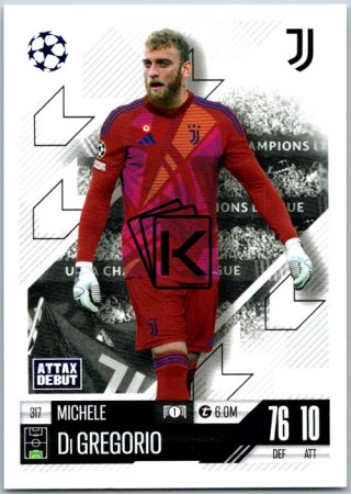 fotbalová kartička 2024-25 Topps Match Attax UEFA Club Competitions 317 Michele Di Gregorio (Juventus)