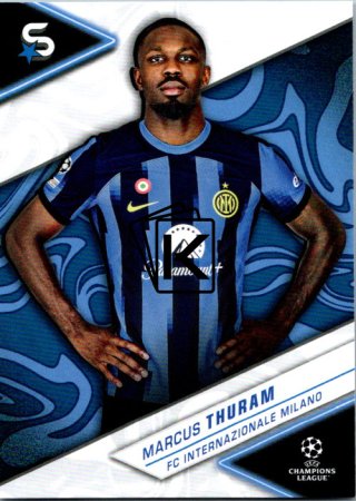 Fotbalová kartička 2023-24 Topps Superstars UEFA Club Competitions 63 Marcus Thuram (FC Internazionale Milano)