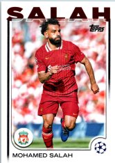 fotbalová kartička 2024-25 Topps UEFA Club Competitions Flagship 87 Mohamed Salah Liverpool FC Liverpool FC