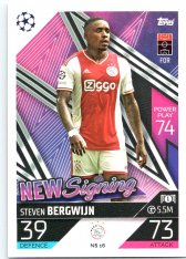 Fotbalová kartička 2022-23 Topps Match Attax UCL New Signing NS16 Steven Bergwijn AFC Ajax