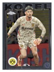 fotbalová kartička 2024-25 Topps Chrome 168 Gregor Kobel, Borussia Dortmund