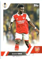 Fotbalová kartička 2022-23 Topps UEFA Club Competitions 25 Bukayo Saka - Arsenal FC