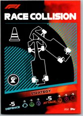 2021 Topps Formule 1 Turbo Attax Strategy Card 202 Race Collision