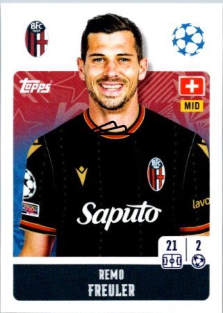 2024-25 Topps Champions League 118 Remo Freuler (Bolonia FC 1909)