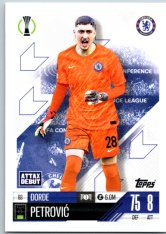 fotbalová kartička 2024-25 Topps Match Attax UEFA Club Competitions  83 Dorde Petrovic (Chelsea)  -  Attax Debut