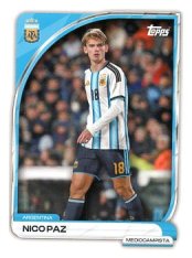 fotbalová kartička 2026 Topps 10 Nico Paz (Argentina)