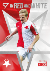 2025-26 SportZoo SK Slavia Praha In Red and White RW-11 Štěpán Koreš