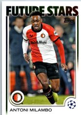 fotbalová kartička 2024-25 Topps UEFA Club Competitions Flagship 126 Antoni Milambo – Future Stars Feyenoord