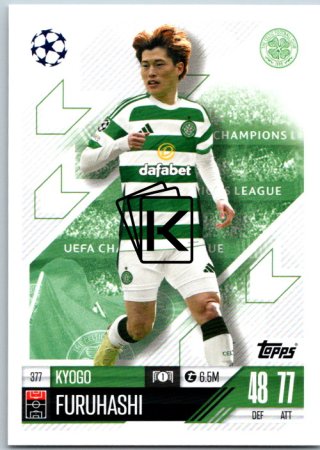 fotbalová kartička 2024-25 Topps Match Attax UEFA Club Competitions 377 Kyogo Furuhashi (Celtic FC)