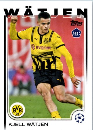 fotbalová kartička 2024-25 Topps UEFA Club Competitions Flagship 118 Kjell Wätjen RC Borussia Dortmund