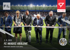 fotbalová kartička 2023-24 SportZoo Fortuna Liga Live L-05 FC Hradec Králové otevření nového stadionu /52
