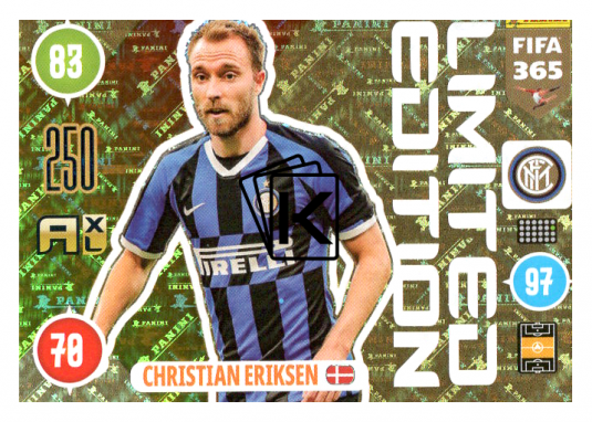 Panini Adrenalyn XL FIFA 365 2021 Limited Edition Christian Eriksen Inter Milan