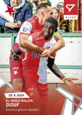 fotbalová kartička 2024-25 SportZoo Chance Liga Live L-11 El Hadji Malick Diouf Slavia Praha