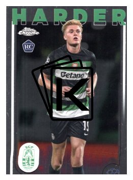 fotbalová kartička 2024-25 Topps Chrome 177 Conrad Harder, Sporting Clube de Portugal RC