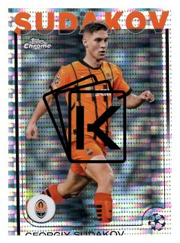 fotbalová kartička 2024-25 Topps Chrome parallel 119 - Georgiy Sudakov