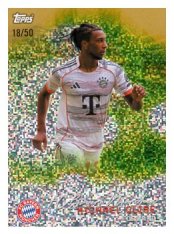 fotbalová kartička 2025-26 Topps Team set FC Bayern Munchen Pitch Pursuits PP-2 Michael Olise Gold Static /50