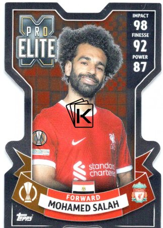 2023-24 Topps Match Attax EXTRA UEFA Club Competition Chrome X Pro Elite 264 Mohamed Salah (Liverpool)