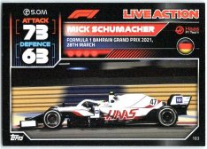 2022 Topps Formule 1Turbo Attax F1 Live Action 2021 183 Mick Schumacher (Haas)