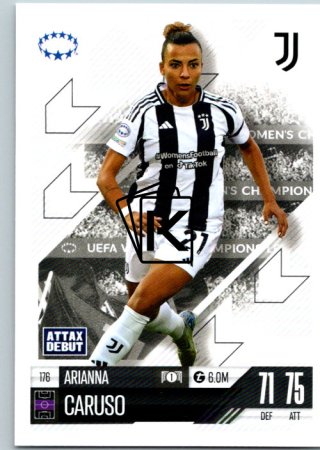 Fotbalová kartička 2024-25 Topps Match Attax EXTRA UEFA Club Competitions UWCL Cards 176.  Arianna Caruso (Juventus)